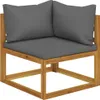 vidaXL 5-tlg. Garten-Lounge-Set mit Auflagen Massivholz Produktbild-Vorschau 3