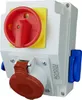 RoadEu Kombi Wandsteckdose 16A 5P, 2x Schuko 230V Produktbild-Vorschau 1