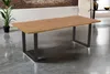 Esstisch 220x100 cm Baumkante Holz Wildeiche-Optik Produktbild-Vorschau 1