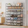 OYREL stojak na buty 8 półek czarny na 32-40 par - Podgląd zdjęcia produktu 5