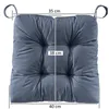 Set di 2 cuscini per seduta, 40 x 38 cm, adatti sia per Anteprima dell’immagine prodotto 2