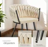 Set de chaises de salle à manger Astano velours design noué Voir les images du produit 4