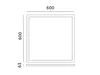 Telaio di montaggio a superficie per pannello LED 60x60 Anteprima dell’immagine prodotto 4