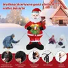Aufblasbarer Weihnachtsmann 150cm mit Kranz LED Beleuchtung Produktbild-Vorschau 3
