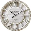 Rebecca Mobili Horloge murale avec chiffres romains en bois Voir les images du produit 1