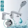 Stand-Badewannenarmatur mit 3 Löchern und Drehschalter aus Produktbild-Vorschau 12