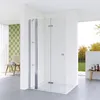 Glas walk in Duschwand mit Festteil，180° Produktbild-Vorschau 1