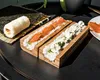 A sushi-making set with ingredients laid out, ready for assembly. Náhľad obrázku produktu