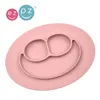EZPZ Mini Mat – 2-in-1 Silicone Plate – Pastel Pink Produktbild-Vorschau 3