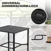 Avestar Quadratischer Garten-Bartisch 71x71x103 cm mit Produktbild-Vorschau 6