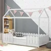 MODFU dětská postel domeček postel 90 x 200 cm hrací postel Náhled obrázku produktu 3