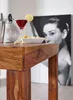 FineBuy Bartisch Massivholz Sheesham 80 x 80 x 110 cm Produktbild-Vorschau 5