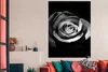MuchoWow® Poster Blumen - Schwarz - Rose - Weiß - Botanisch Produktbild-Vorschau 3