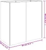 kvetináč vidaXL 80x40x80 cm Corten Steel Náhľad obrázku produktu 7