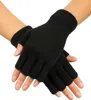 Fingerlose Stoffhandschuhe schwarz Produktbild-Vorschau 3