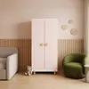 Kinderkast 'Vaarentaa', 126 x 60 x 41 cm, wit / roze Productafbeelding-voorbeeld 5