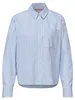 Street One Striped shirtcollar blouse w b original blue 44 Produktbild-Vorschau 1