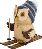 Drechslerei Kuhnert - Mini-Eulen aus Holz - mit Ski - ca. 7 Produktbild-Vorschau 1