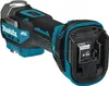 A close-up studio shot of a cordless oscillating tool. Produktbild-Vorschau