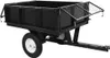 A black utility trailer with a mesh gate is shown against a white background. Náhľad obrázku produktu
