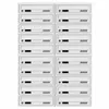 Brievenbus met 20 compartimenten, grijs RAL 7035, diepte 25 Productafbeelding-voorbeeld 2