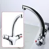 A close-up of a chrome faucet with water running into a sink. A smaller inset image shows the faucet from a different angle. Produktbild-Vorschau
