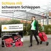 Einkaufstrolley klappbar mit Lufträdern 45 kg – Produktbild-Vorschau 3