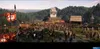 A medieval battle scene with soldiers, horses, and a castle in the background. Produktbild-Vorschau