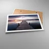 Gerahmtes Poster - Weißer Rahmen - Fußgängerbrücke See Produktbild-Vorschau 3