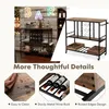 A collage of images showcasing a bar cart with its features and details. Podgląd zdjęcia produktu