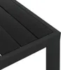 vidaXL Zahradní stůl černý 80x80x74 cm hliník a WPC Náhled obrázku produktu 3