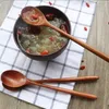 Stück Holzlöffel mit langem Griff zum Essen, Rühren, Produktbild-Vorschau 5