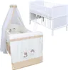 Baby-Delux Babybett Komplettbett Jack 140x70 Weiß Produktbild-Vorschau 1