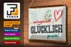 Blechschild Spruch 30x20cm Und vergiss nicht Glücklich zu Produktbild-Vorschau 3