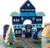 Hrací sada puzzle podložka dřevěné stavební bloky s písmeny Náhled obrázku produktu 5