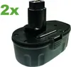 A black and gray power tool battery is shown against a white background. Produktbild-Vorschau