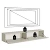 Selsey TV-Lowboard Veldio, Weiß, mit gefräster Front, 175 Produktbild-Vorschau 9
