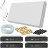 Selfsat H30D4+ Flachantenne Quad + 4x HD RECEIVER + 50m Produktbild-Vorschau 1