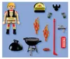 PLAYMOBIL: Vigile del fuoco con focolare Anteprima dell’immagine prodotto 8