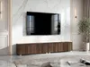 AX LIVING Barvo 2x100 TV Kommode Lowboard Dunkelbraun Produktbild-Vorschau 2