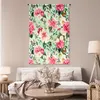 MuchoWow® Wandteppich Wandbehang Blumen - Insekten - Produktbild-Vorschau 5