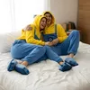 Pigiama tutina Kigurumi costume per adulti Giallo Minion Anteprima dell’immagine prodotto 5