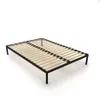 Rám postele BED ALU 140x200 kovový dřevěné lamely moderní Náhled obrázku produktu 5