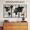 Décoration murale en métal, 3 pièces, carte du monde, Voir les images du produit 4