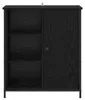 Credenza Rovere Nero 70 x 30 x 80 cm Legno multistrato Anteprima dell’immagine prodotto 6