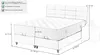 Boxbett 140 x 200 cm grau Stoffbezug mit Bettkasten - NAOMI Produktbild-Vorschau 3