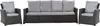 Gartenkissen Set für Polyrattan Grau – Sitzkissen 160x50 cm Produktbild-Vorschau 1