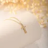 TINGN Croix chaîne d'or Layered dames 14K collier plaqué or Voir les images du produit 6