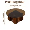 TWSOUL Couchtisch Runder Glas-Couchtisch mit gehärteter Produktbild-Vorschau 5