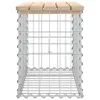 Záhradná lavička gabiónový dizajn 63x31,5x42cm masívna Náhľad obrázku produktu 4